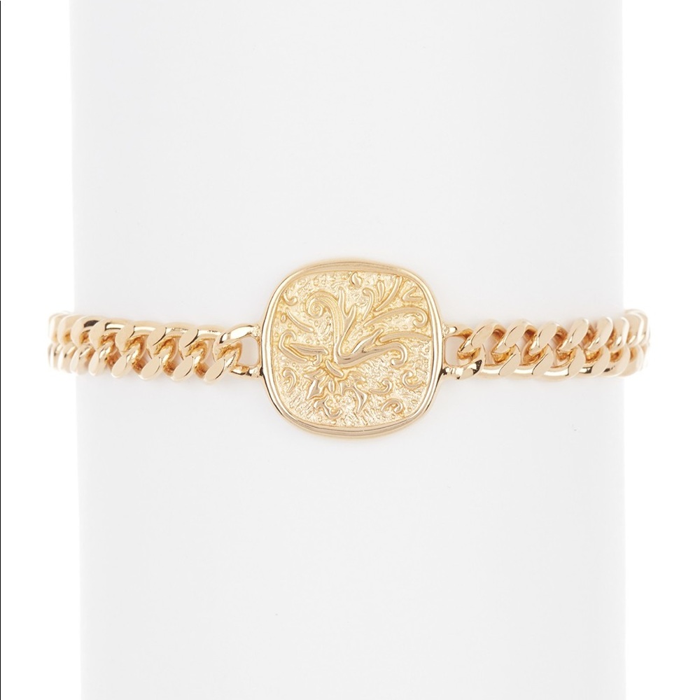 ALLSAINTS Coin Link Gold Bracelet